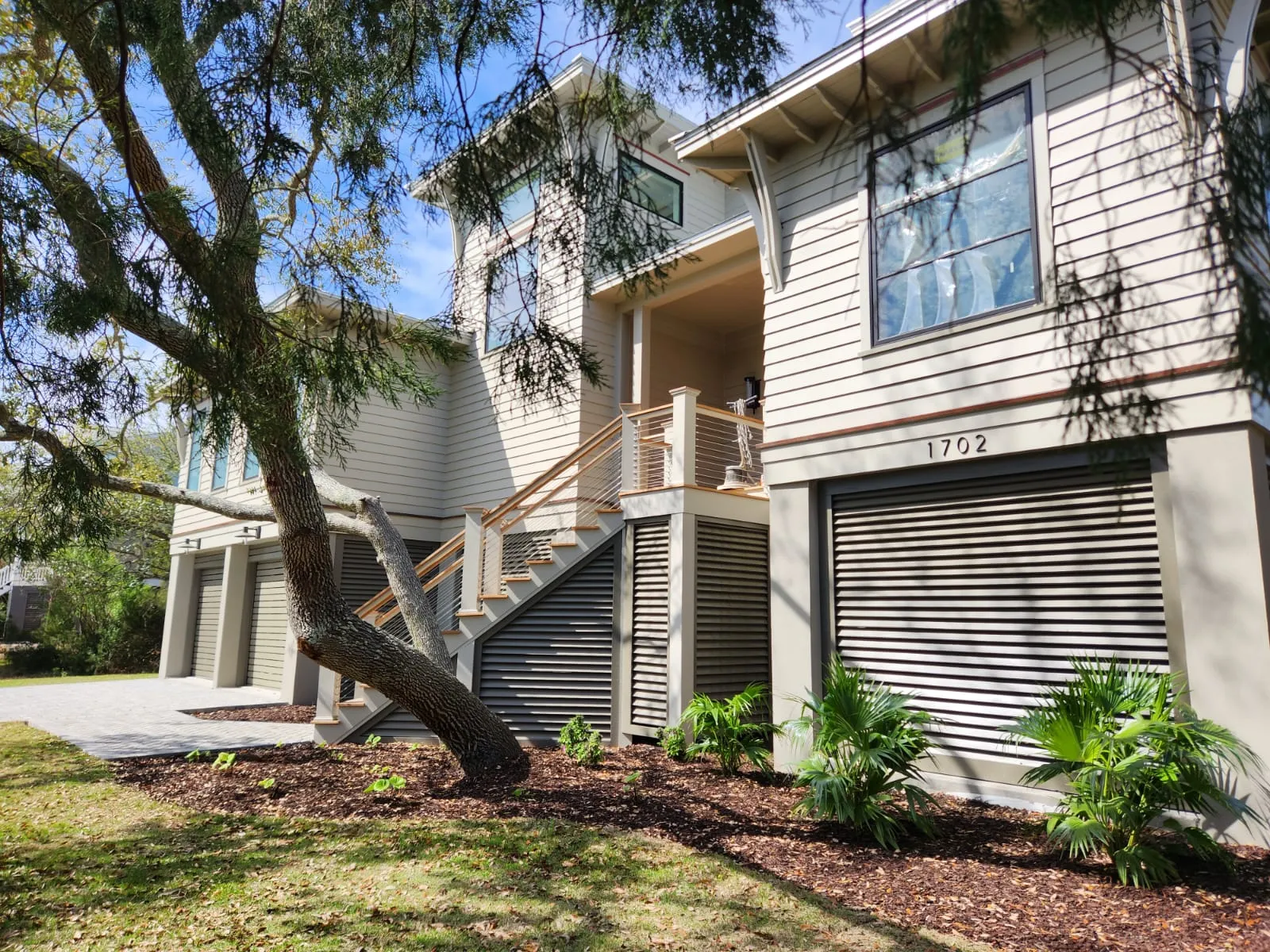 Freshly painted home exterior