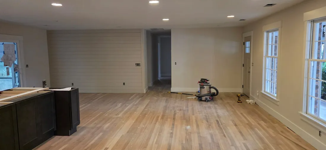 Wall repair and interior painting