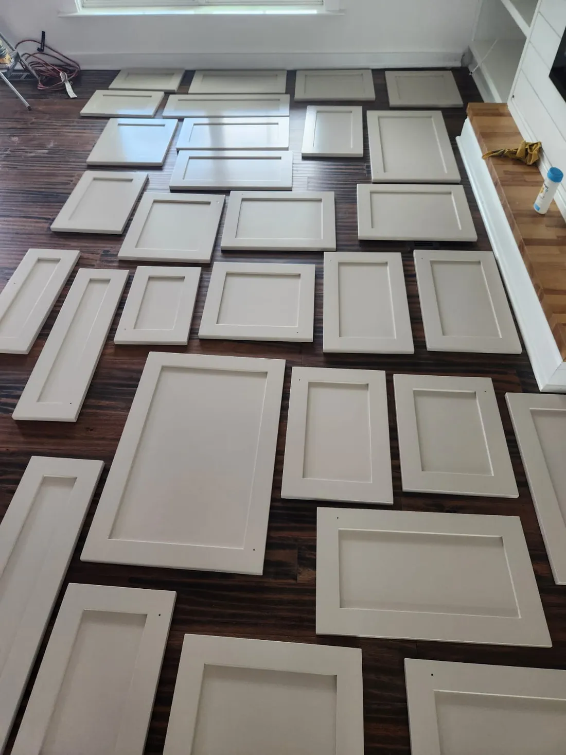 Professional cabinet preparation and painting